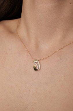 Kalın ve Zarif Elmas ve Altın İfade Parçaları