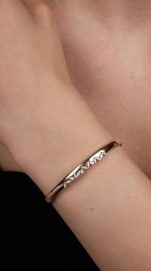 Kadınlar için Zarif Elmas ve Altın Mücevher