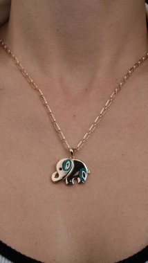 Altın Küpeli Güzel Elmas Küpe