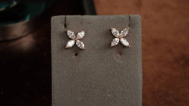 Parlak Elmaslı Görkemli Altın Mücevherler