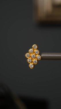 Parlak Elmaslı Görkemli Altın Mücevherler