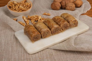 Lezzetli Tatlı Pistachio Baklava