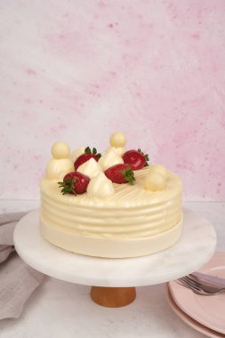 Güzel Doğumgünü Pasta Dekorasyonunun Yakın Çekimi