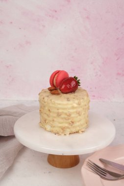 Güzel Doğumgünü Pasta Dekorasyonunun Yakın Çekimi