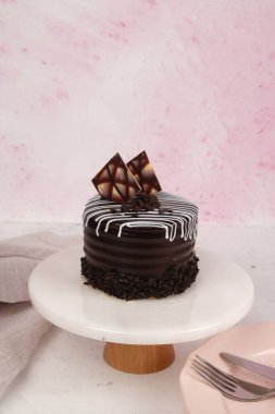 Güzel Doğumgünü Pasta Dekorasyonunun Yakın Çekimi