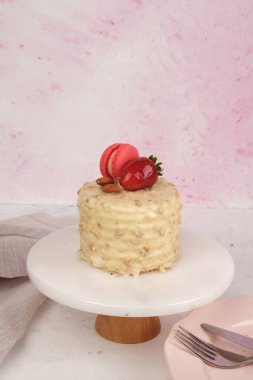 Güzel Doğumgünü Pasta Dekorasyonunun Yakın Çekimi