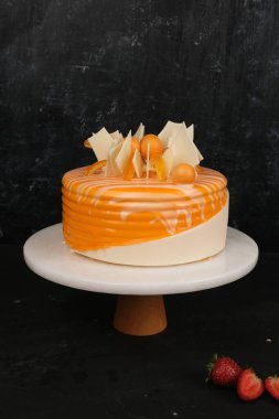 Güzel Doğumgünü Pasta Dekorasyonunun Yakın Çekimi