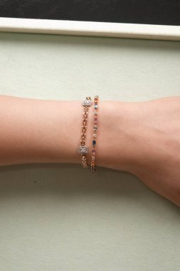 Parlak Elmas Kolyeler ve Altın Mücevherler