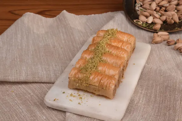 Taze Pişmiş Baklava Parçalarının Yakın Çekimi