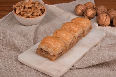 Taze Pişmiş Baklava Parçalarının Yakın Çekimi