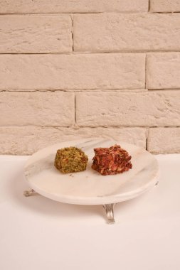 Renkli Lokum Parçaları Yakın plan