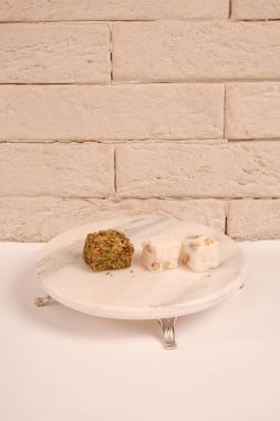 Renkli Lokum Parçaları Yakın plan