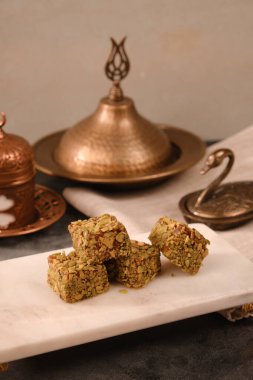 Renkli Lokum Parçaları Yakın plan