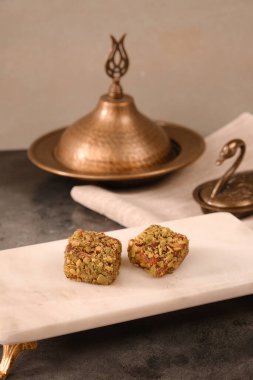 Renkli Lokum Parçaları Yakın plan