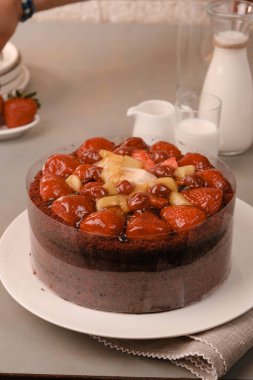 Güzel Doğumgünü Pasta Dekorasyonunun Yakın Çekimi