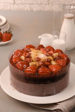 Güzel Doğumgünü Pasta Dekorasyonunun Yakın Çekimi