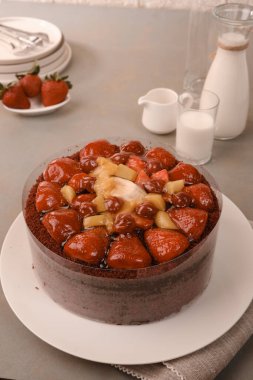 Güzel Doğumgünü Pasta Dekorasyonunun Yakın Çekimi