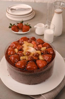 Güzel Doğumgünü Pasta Dekorasyonunun Yakın Çekimi