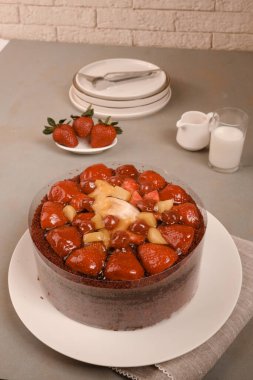 Güzel Doğumgünü Pasta Dekorasyonunun Yakın Çekimi