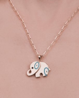 Gümüş, altın, elmas, değerli taşlar gibi şık mücevherler..