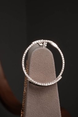 Gümüş, altın, elmas, değerli taşlar gibi şık mücevherler..