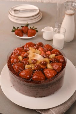 Güzel Doğumgünü Pasta Dekorasyonunun Yakın Çekimi