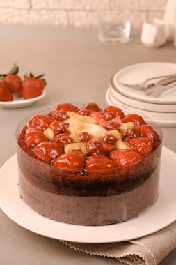 Güzel Doğumgünü Pasta Dekorasyonunun Yakın Çekimi