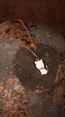 Gümüş, altın, elmas, değerli taşlar gibi şık mücevherler..