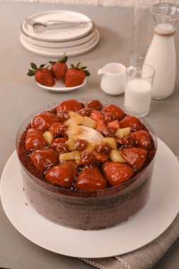 Güzel Doğumgünü Pasta Dekorasyonunun Yakın Çekimi