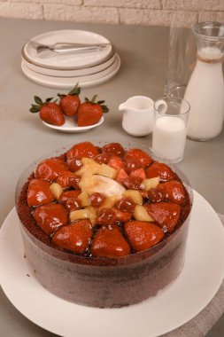 Güzel Doğumgünü Pasta Dekorasyonunun Yakın Çekimi