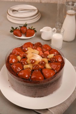 Güzel Doğumgünü Pasta Dekorasyonunun Yakın Çekimi