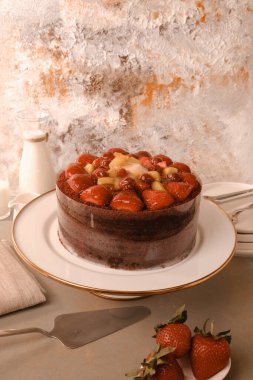 Güzel Doğumgünü Pasta Dekorasyonunun Yakın Çekimi