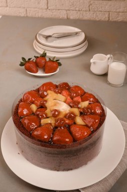 Güzel Doğumgünü Pasta Dekorasyonunun Yakın Çekimi