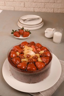 Güzel Doğumgünü Pasta Dekorasyonunun Yakın Çekimi