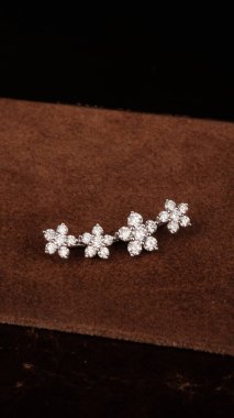 Kadınlar İçin Klasik Elmas ve Altın Mücevher