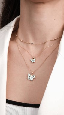 Şık ve Zarif Altın Elmas Mücevherler