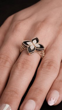 Zarif El yapımı Altın ve Elmas Mücevherler