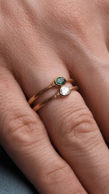 Renkli Taşlı Eşsiz Altın ve Elmas Mücevherler