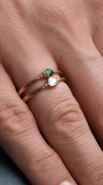 Renkli Taşlı Eşsiz Altın ve Elmas Mücevherler