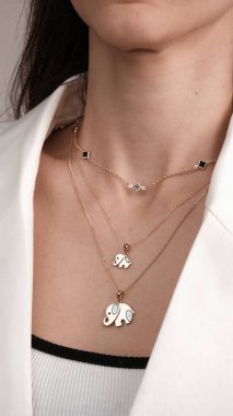 Parlak Elmaslı Görkemli Altın Mücevherler