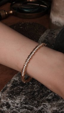 Parlak Elmaslı Görkemli Altın Mücevherler