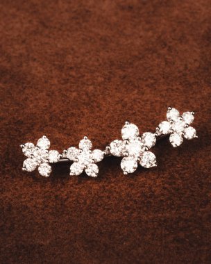 Şık mücevherler, elmaslar ve değerli taşlar..