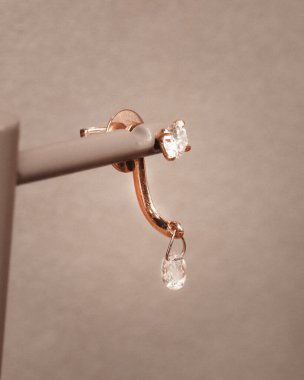 Gümüş, altın, elmas, değerli taşlar gibi şık mücevherler..