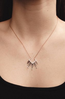 Parlak Elmas Kolyeler ve Altın Mücevherler