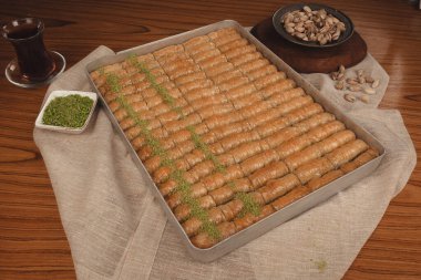 Baklava Piramidi Yaratıcı Tatlı Düzenlemesi