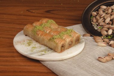 Taze Pişmiş Baklava Parçalarının Yakın Çekimi