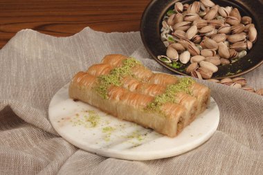 Taze Pişmiş Baklava Parçalarının Yakın Çekimi