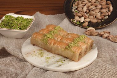 Taze Pişmiş Baklava Parçalarının Yakın Çekimi