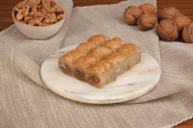 Taze Pişmiş Baklava Parçalarının Yakın Çekimi