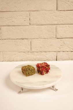 Renkli Lokum Parçaları Yakın plan